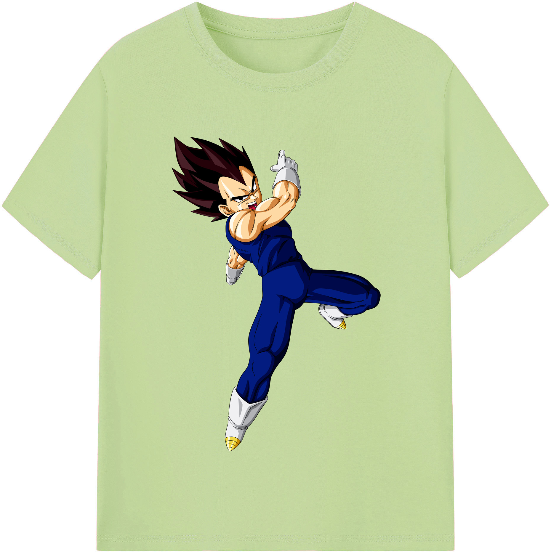 （画像用） ドラゴンボール ベジータ四世（Bejīta Yonsei）DRAGON BALL Vegeta IV 綿100％半袖Tシャツ（フロントプリント）